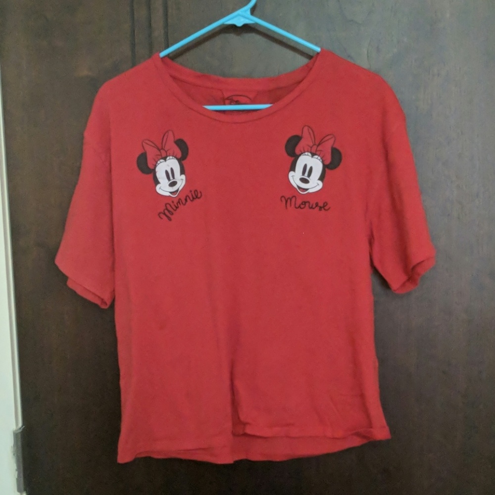 Pull&bear Minnie mouse red t-shirt